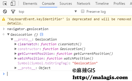 [WebGIS] HTML5跟踪GPS轨迹（1）关于HTML5中的定位函数