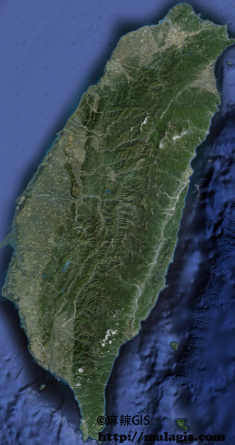 台湾遥感地图jpg高清版（9M）