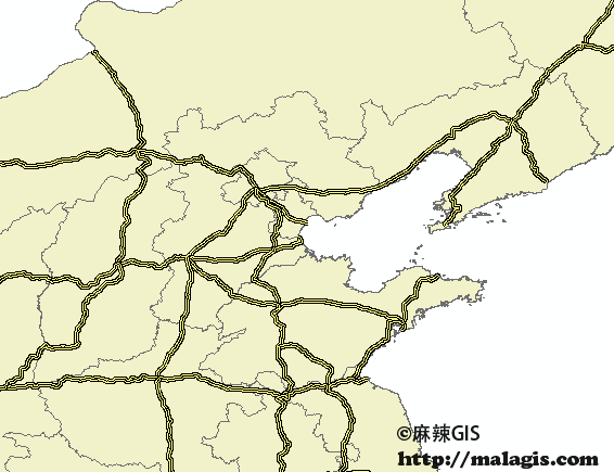 「GIS数据」中国主要公路数据下载（shp格式）
