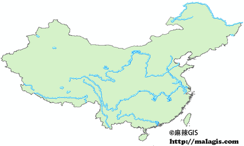 「GIS数据」中国一级河流及湖泊矢量数据下载（shp格式）