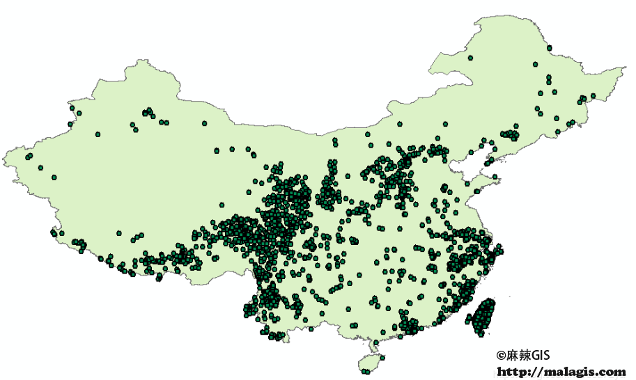 「GIS教程」使用ArcMap绘制全国的宗教建筑分布图