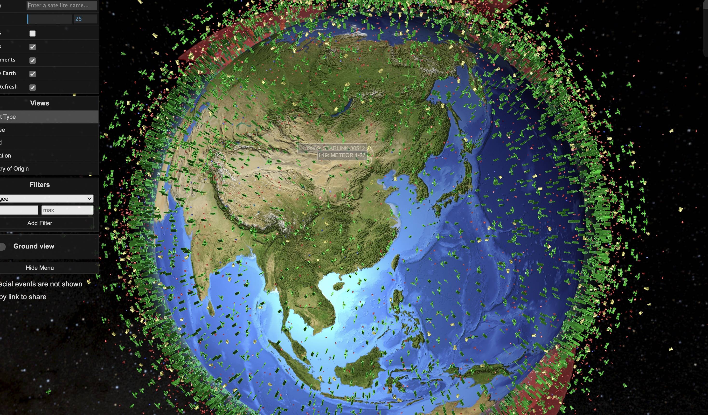 「GIS教程」分享一个可视化全球卫星的网站