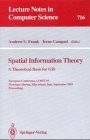 Spatial Information Theory A Theoretical Basis for GIS: European Conference, COSIT'93 Marciana Marina, Elba Island, Italy September 19–22, 1993 Proceedings