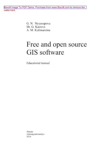 Free and open source GIS software. Educational manual
