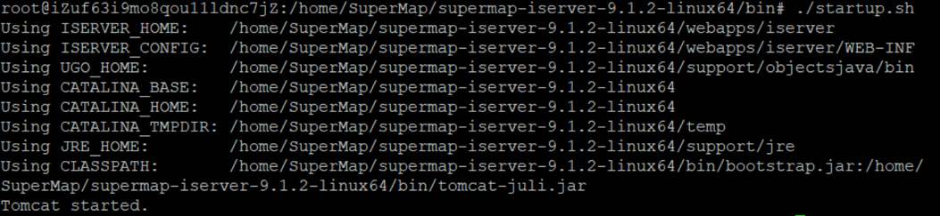 SuperMap iServer Linux启动服务